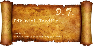 Dániel Teréz névjegykártya