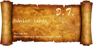 Dániel Teréz névjegykártya